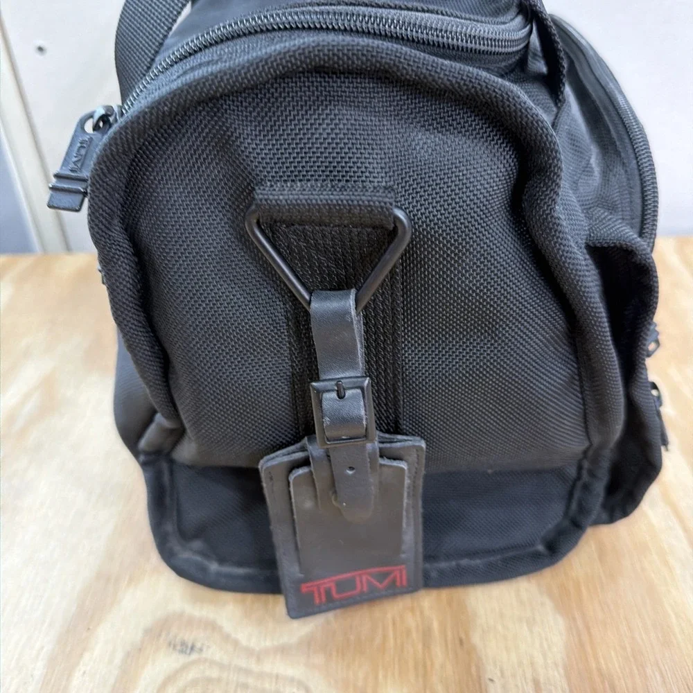 Tumi Small Travel Duffle Bag Black Ballistic Nylon Carry On Made In USA